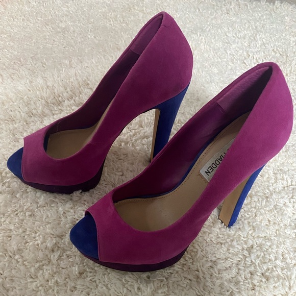 Steve Madden Radiccal Purple Multi Heels ✨ - Picture 7 of 8